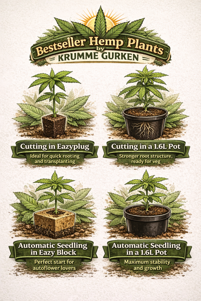 Hemp Plants by Krumme Gurken